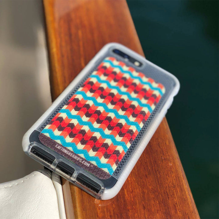 Aztec design inspired cell phone case grip