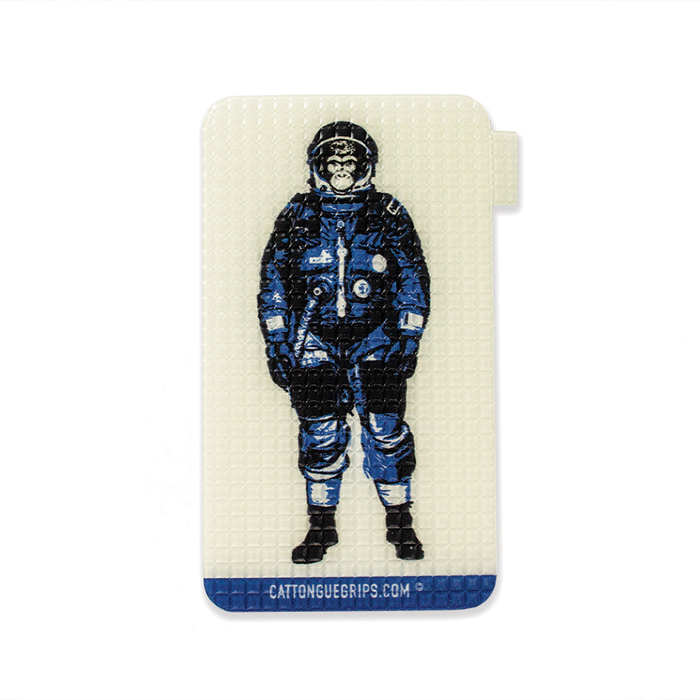 Astronaut monkey inspired cell phone grip