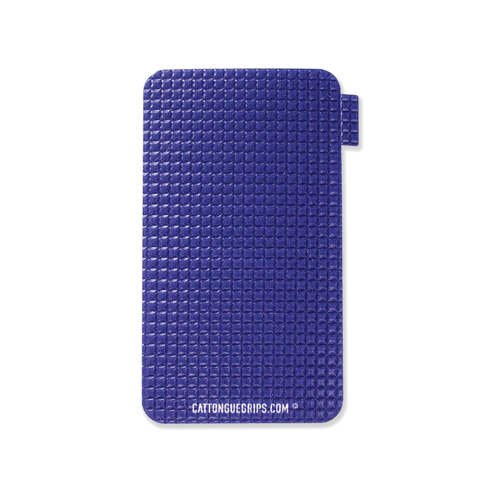 Small blue cell phone grip by Cat Tongue Grips