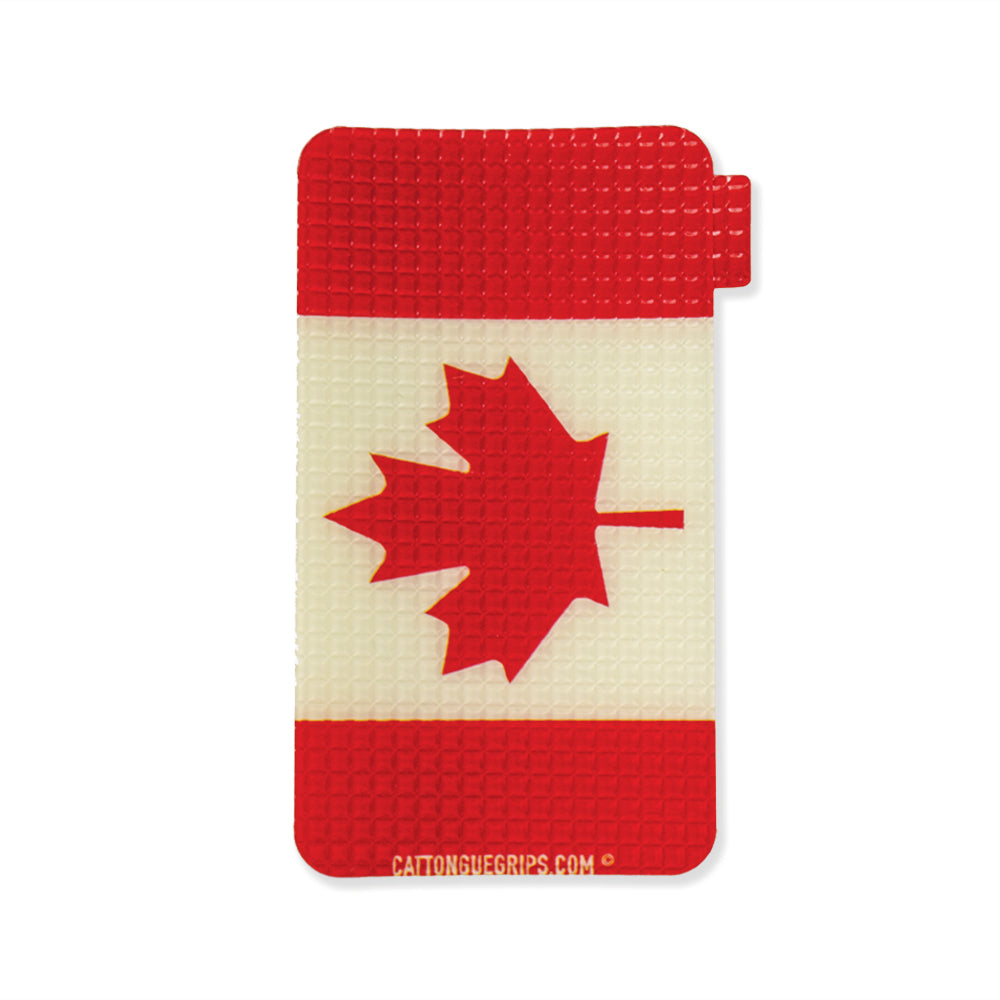 Canadian flag inspired cell phone grip