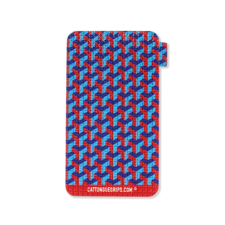 Geometric block inspired cell phone grip